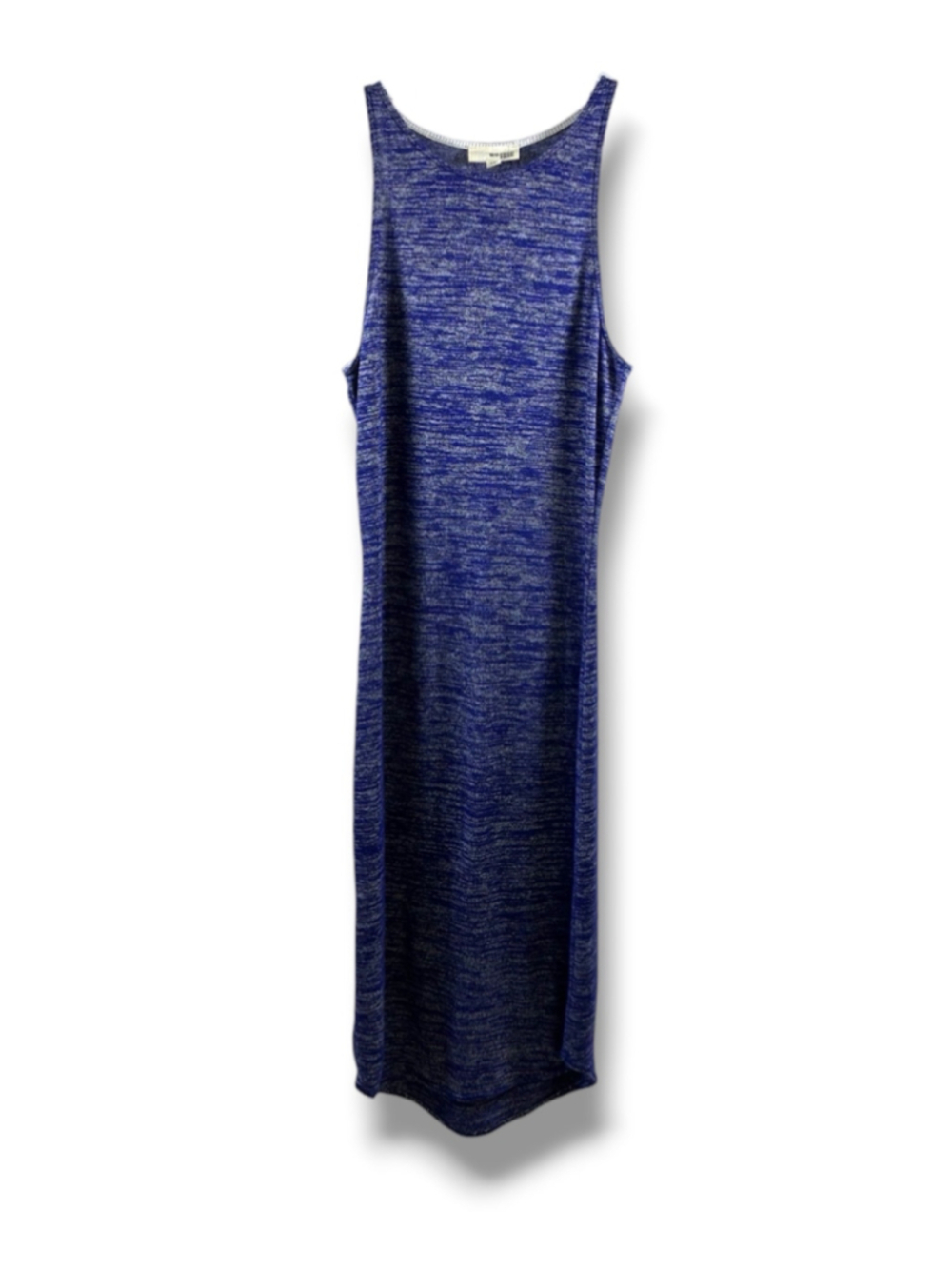 Wilfred Free Aritzia Sleeveless Midi Dress in Blue White Heathered Size XS